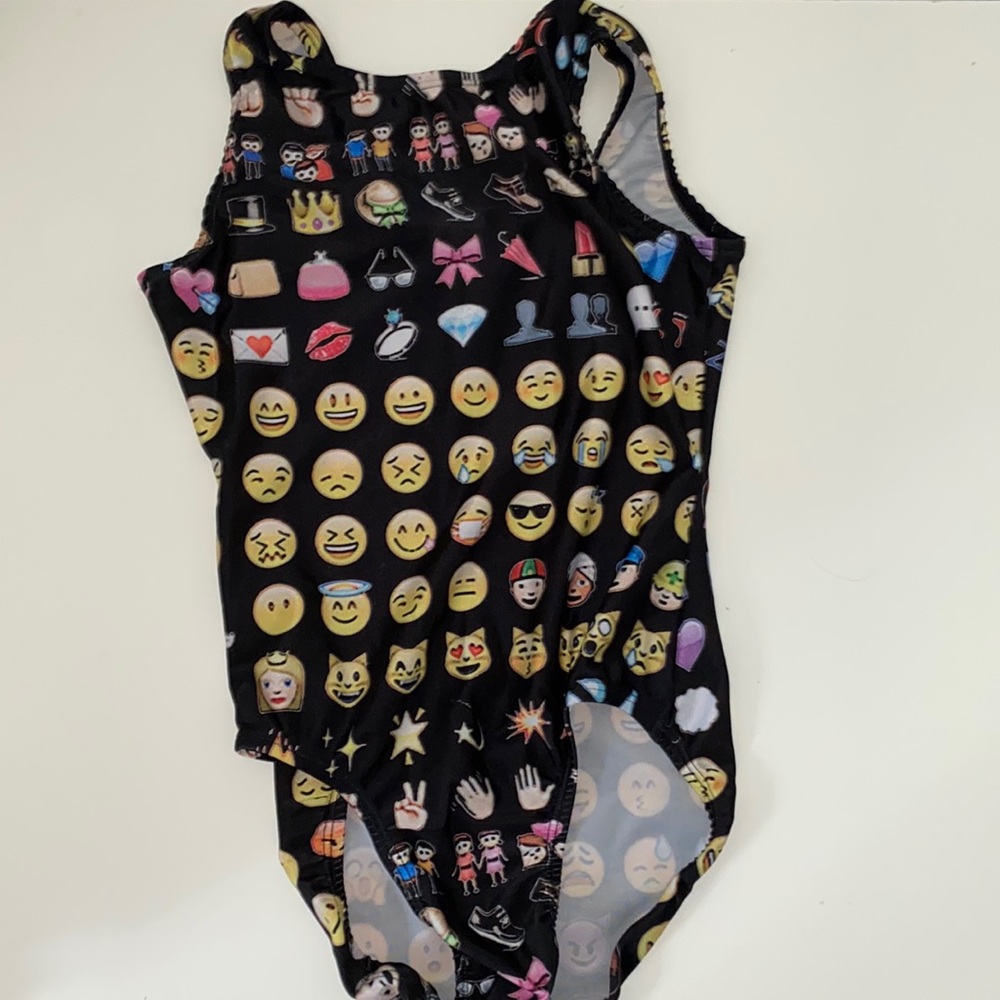 emoji gymnastics leotard